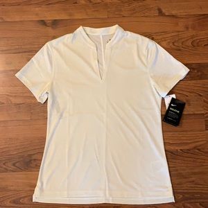 NWT Nike Ladies Cream Dri Fit Shirt small